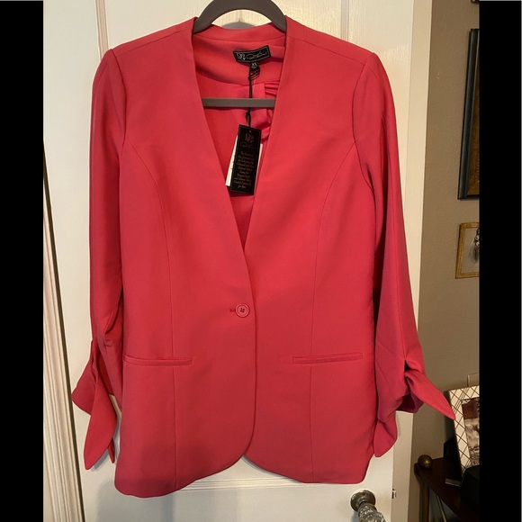 Bright pink nwt Diane Gilman blazer - Picture 1 of 4